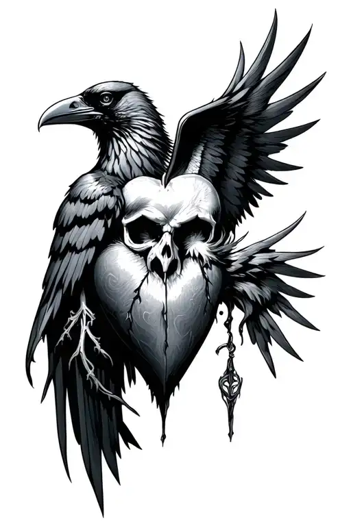 Reaper Sacred Heart Raven