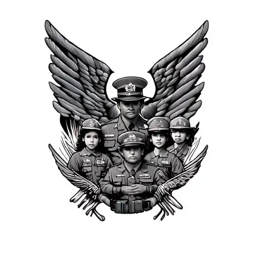 Chief Master Sergeant Stripes And Family