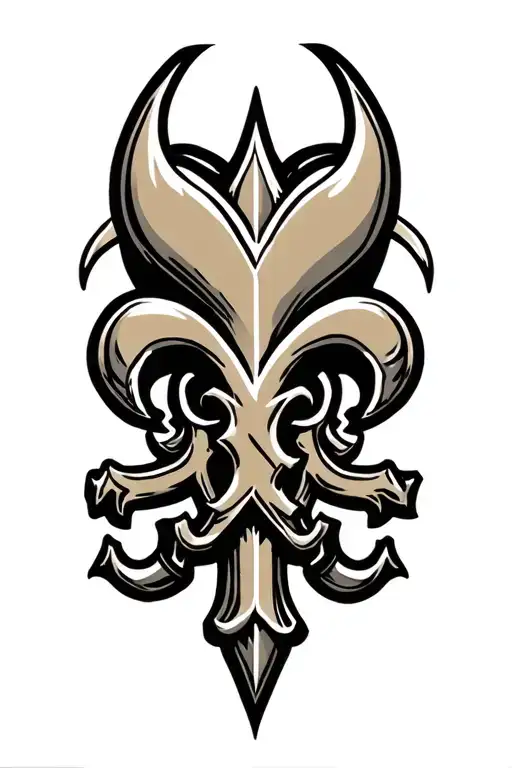 Saints Logo With Heart Behind Logo