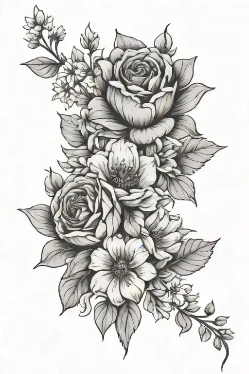 May And February Birth Flower Bouquet