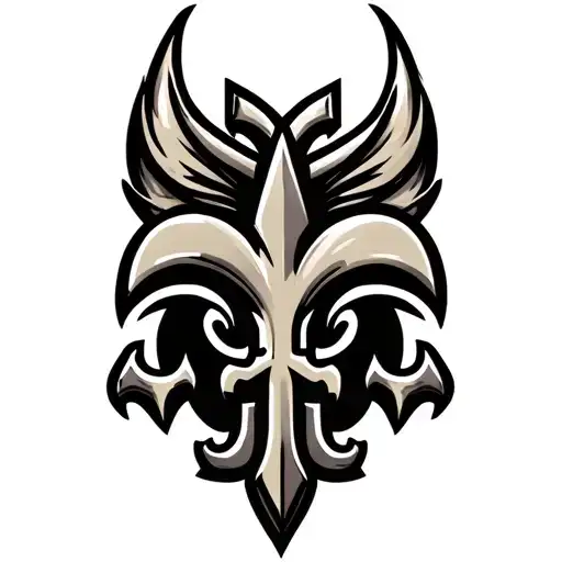Saints Logo Incorporated With Heart