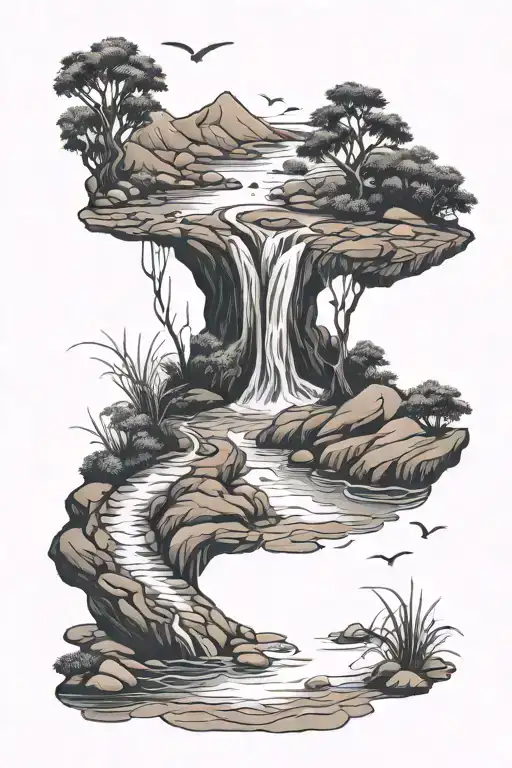 Small Flowing River