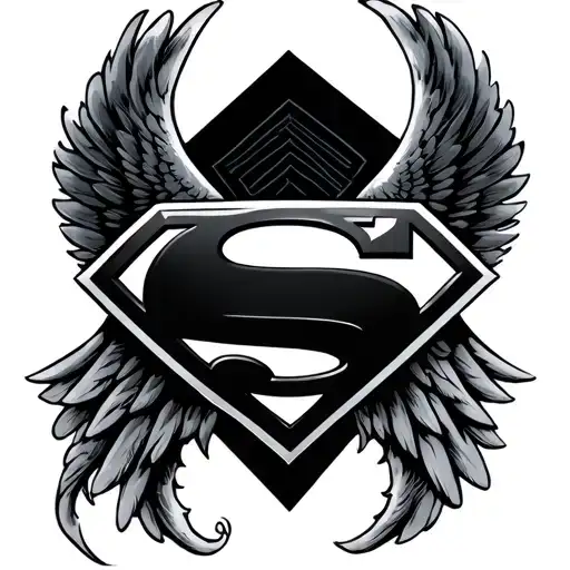 Superman Logo With Wings
