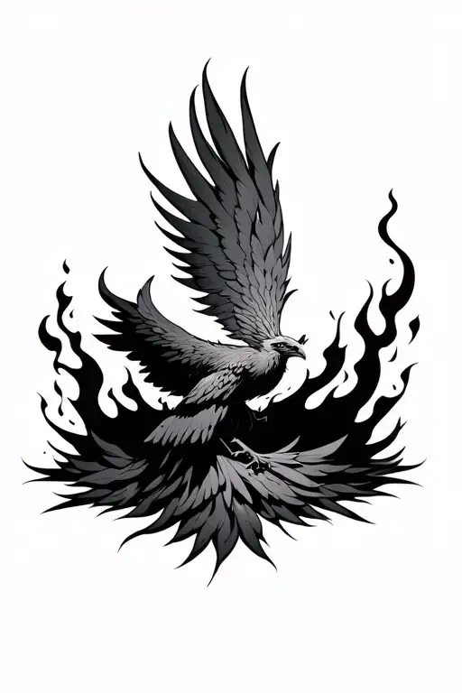 Phoenix Rising From The Ashes
