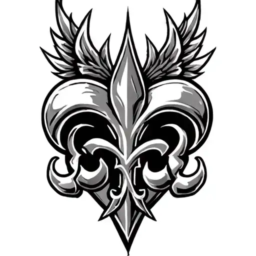 Saints Logo Incorporated With Heart