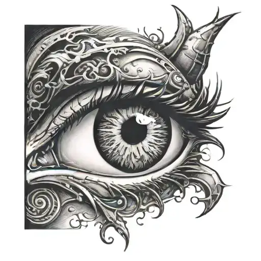 A Demon's Eye With A Dial Instead Of A Pupil