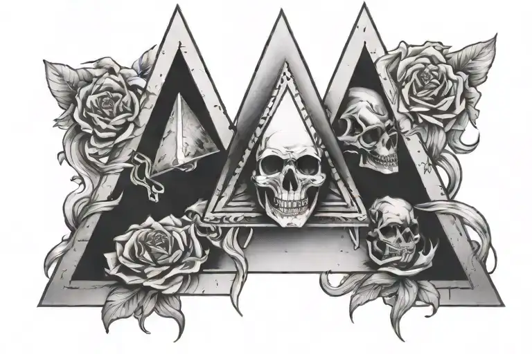 Illuminati Skull Triangle