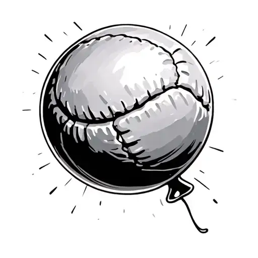 Tennis Ball And Balloon