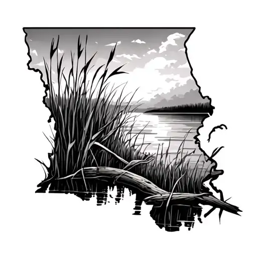 Marsh Scene Louisiana