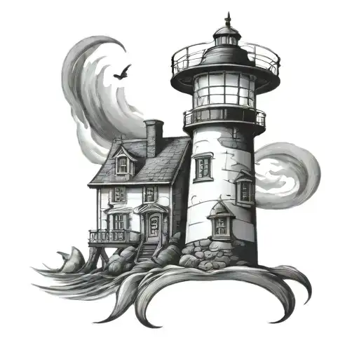 Lighthouse With Little Ariel