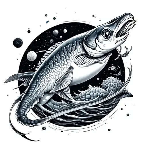 Sea Creatures In Orbit Arm Sleeve