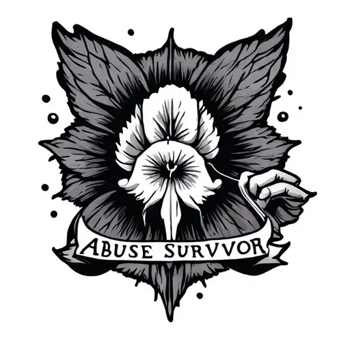 Abuse Survivor Logo With A Hidden