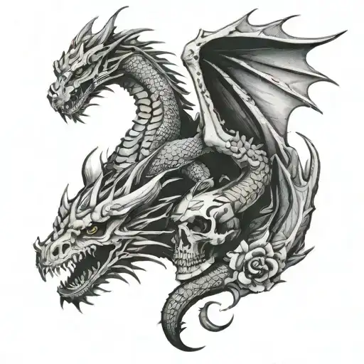 Dragons And Skulls