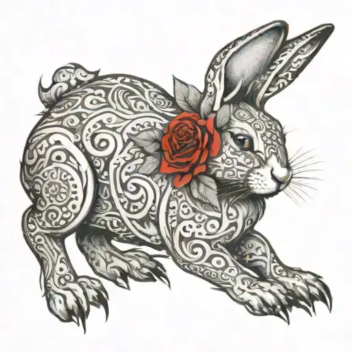 Hessika Rabbit In Red Sexy