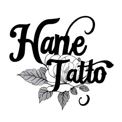 Name Tatto Fine Line