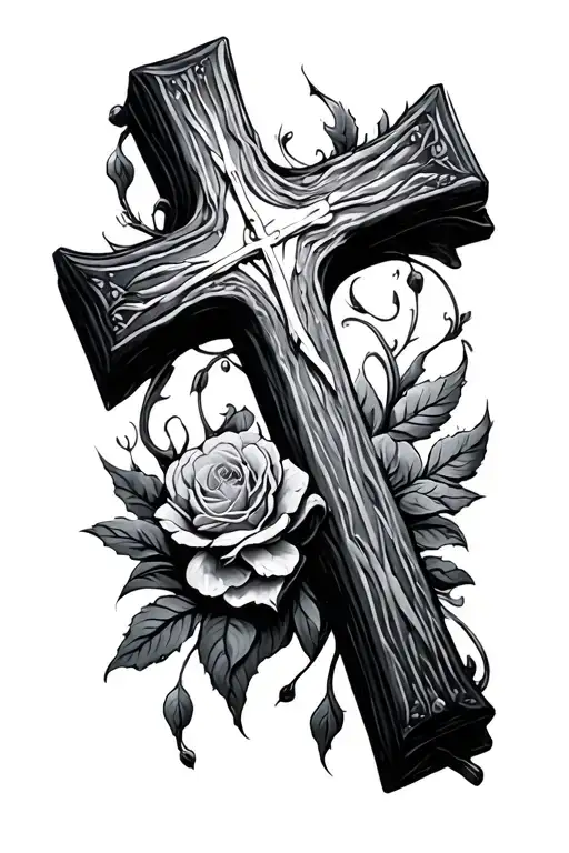 A Cross That Represents My Dead Freind Llu