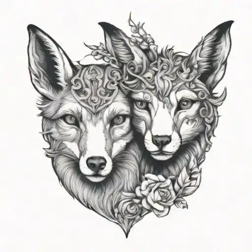 Fox And Goat Looking