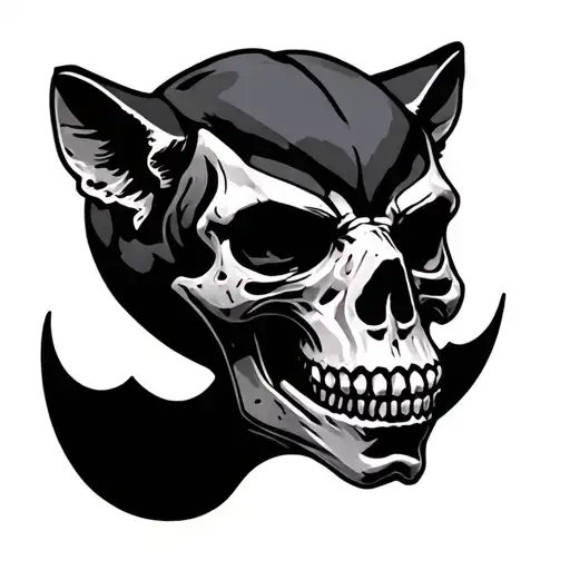 Skull Wearing Puma Skull Wearing