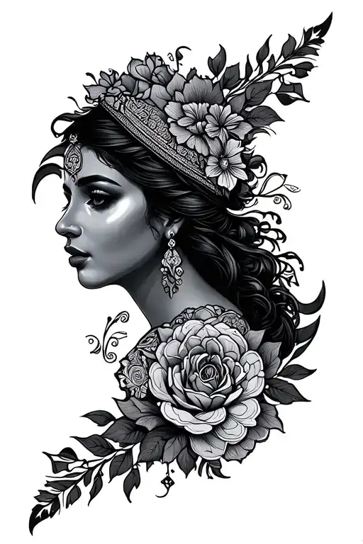Blessed In Persian Caligrapgy