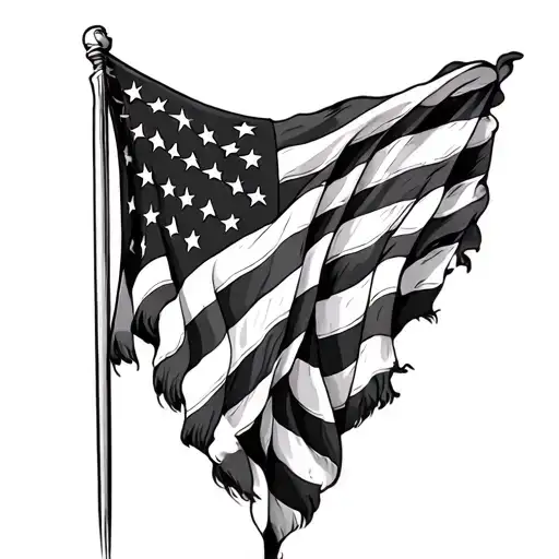 American Flag And American Flag