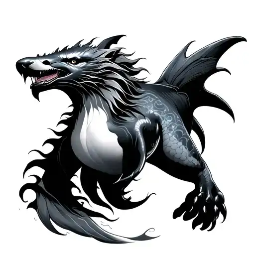 Orca Lion Dragon Emerging