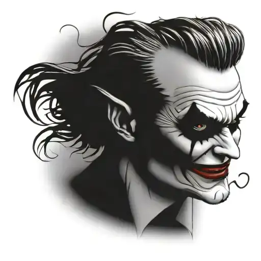 Joker Face With Jie Name Written