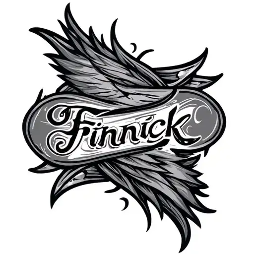 Finnick Name With Shading