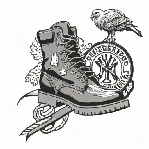 Yankees Logo Timberlands Pigeon