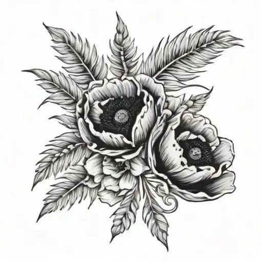 Bracelet Made Of Spikelets And Poppies