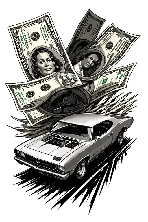 Money And Car Speeding