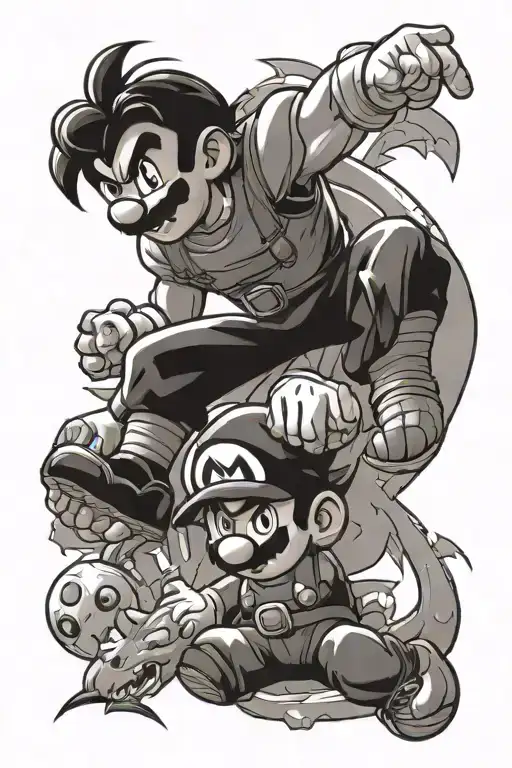 Super Mario And Dragon Ball Z