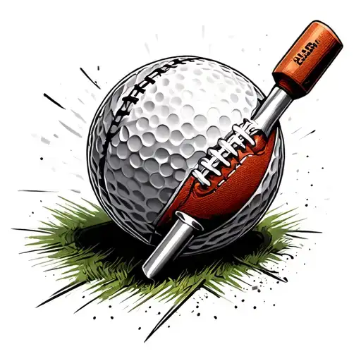 Football Field Golf Ball Screwdriver