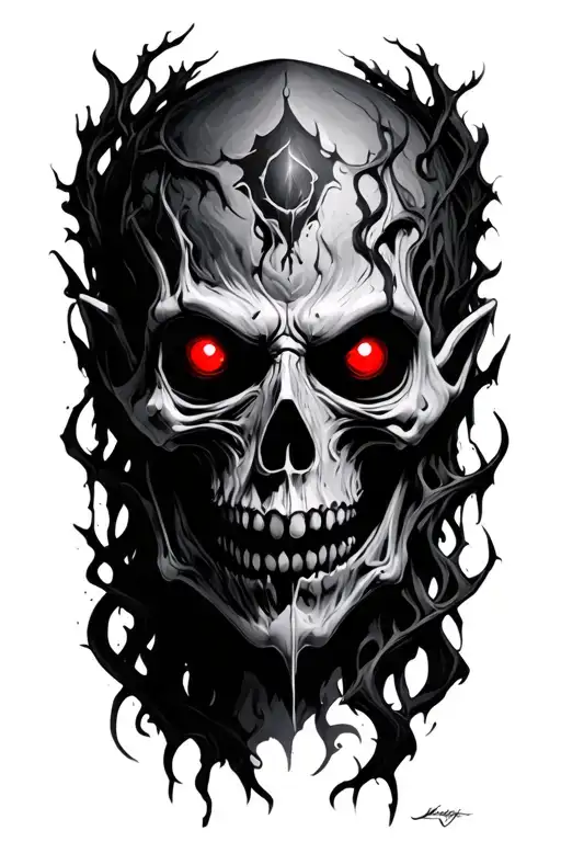 Deathclaimer With Red Eyes