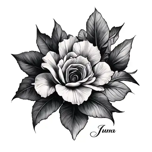 Juana Iris Name In The Arm