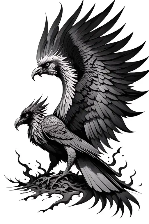 Phoenix Rising From Ashes