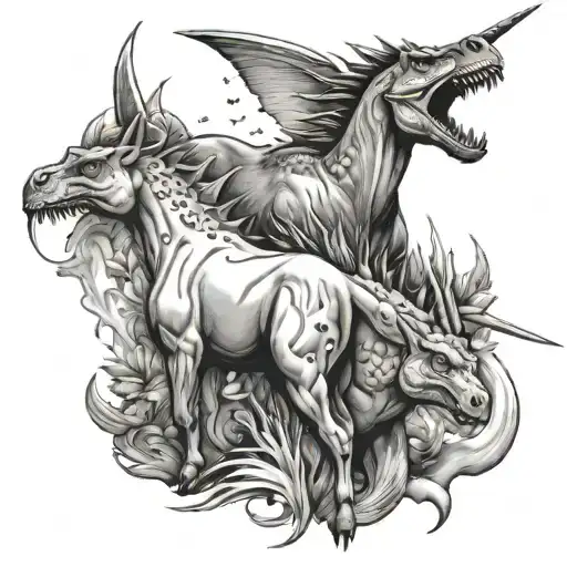 Unicorns And Dinosaurs