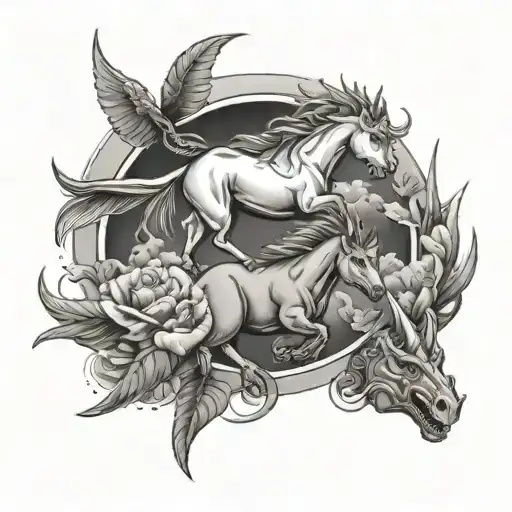 Unicorns And Dinosaurs In Private Jet