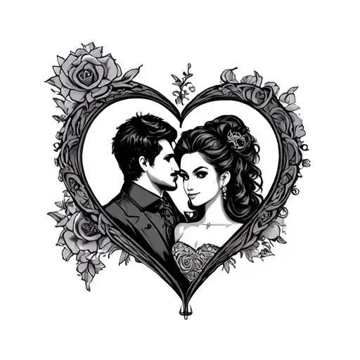 James And Jacki Shaped As Heart