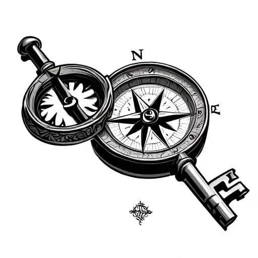 Sol Key Compass Surrounded