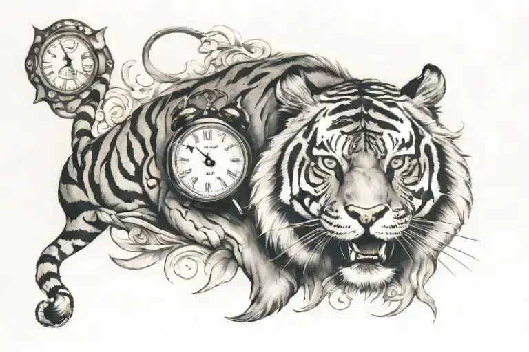 Clock And Tiger Emerging Smilla