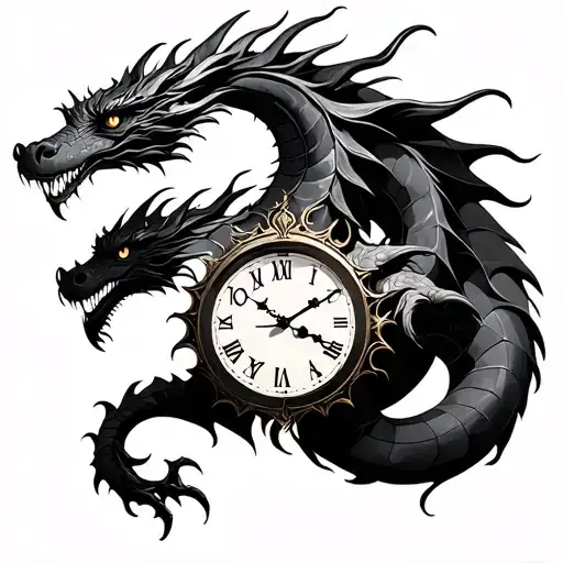 Dragon Clock Sketch