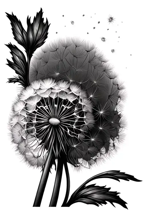 Dandelion Blowing