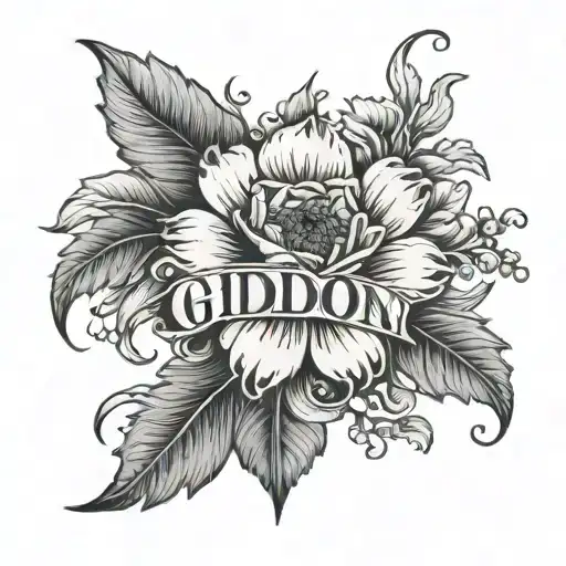 The Name Gideon With October Birth Flower