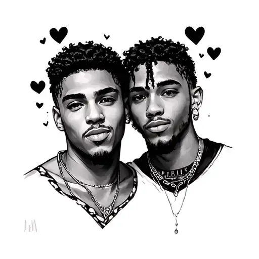 Small Hearts Around Josiah Marcel Obrian And Jahlil Marcel Obrian