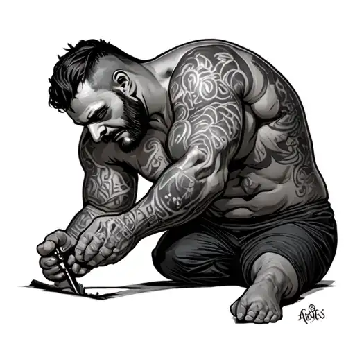 Big Man Putting Dildo Up Asshole Very Graphic