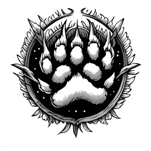 Dog Paw And Angel Halo Made