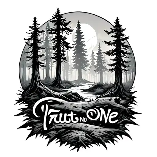 Trust No One Forest Looking
