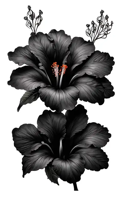 Dogwood Flower And Hibiscus Flower