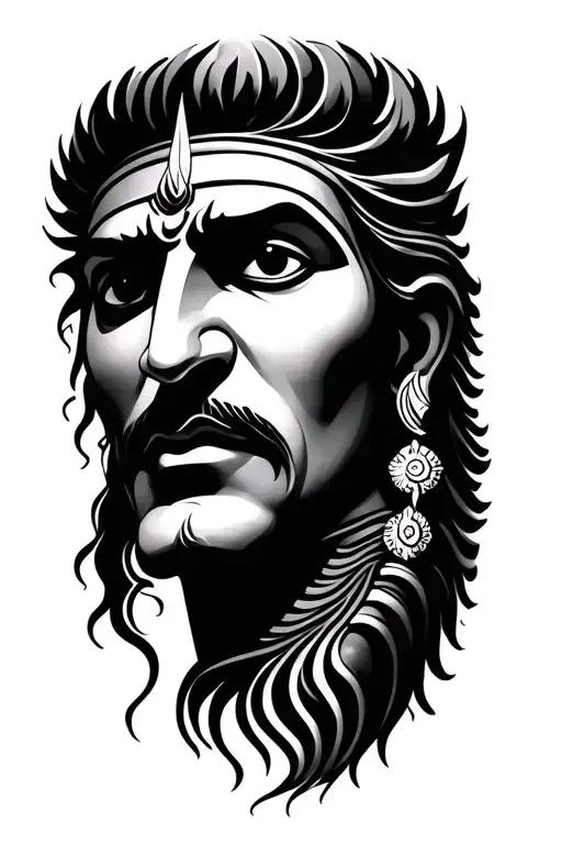 Shiva Trishul Along With Crazy Designs