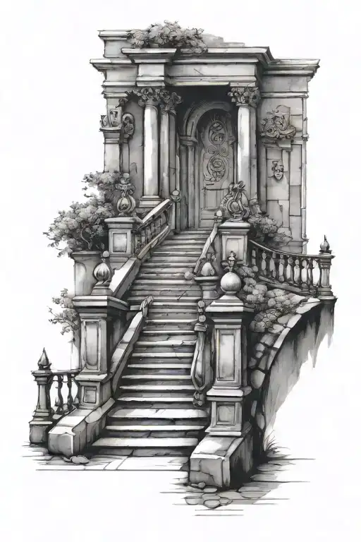 Stairs Going Into Gates